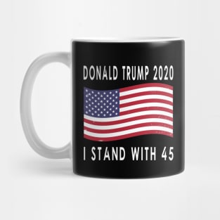 Trump 2020 I stand with 45 Mug